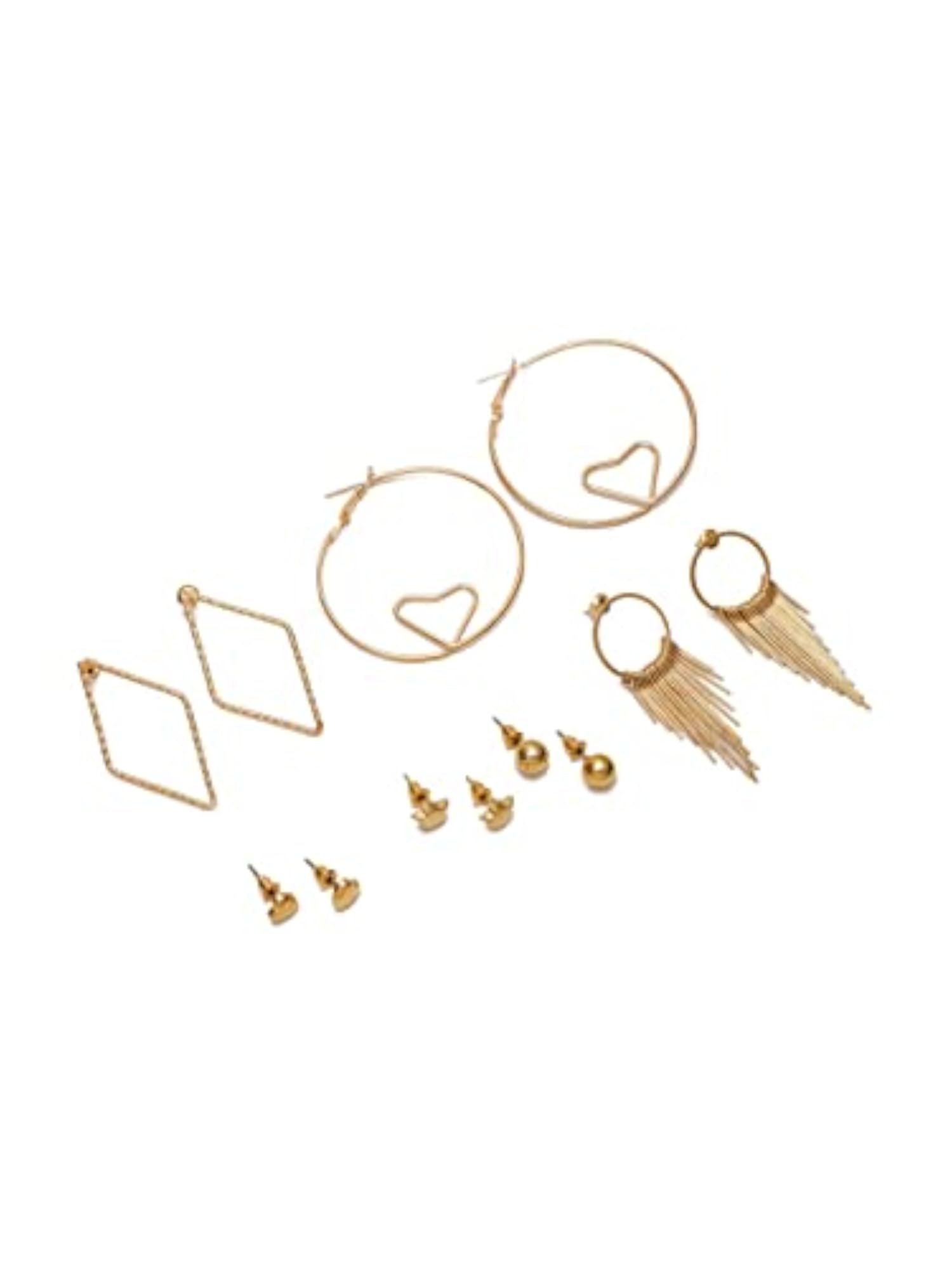 Plated Necklace and Earrings Combo Set for Women